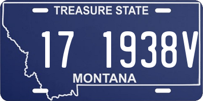 MT license plate 171938V