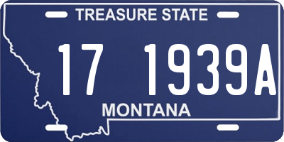 MT license plate 171939A