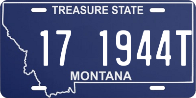 MT license plate 171944T