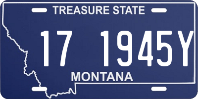 MT license plate 171945Y