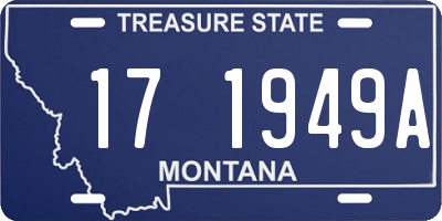 MT license plate 171949A