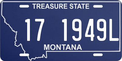 MT license plate 171949L