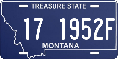 MT license plate 171952F