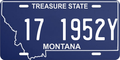 MT license plate 171952Y