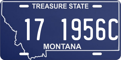 MT license plate 171956C