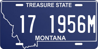 MT license plate 171956M