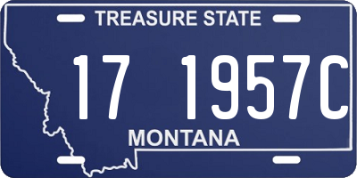 MT license plate 171957C