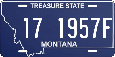 MT license plate 171957F
