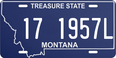 MT license plate 171957L