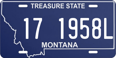 MT license plate 171958L