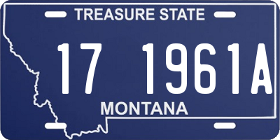 MT license plate 171961A