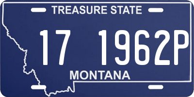 MT license plate 171962P