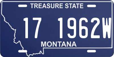 MT license plate 171962W