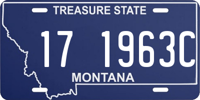 MT license plate 171963C