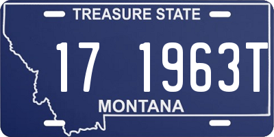 MT license plate 171963T