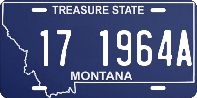 MT license plate 171964A