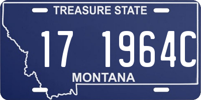 MT license plate 171964C