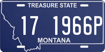 MT license plate 171966P