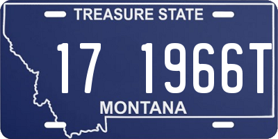 MT license plate 171966T
