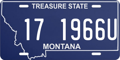 MT license plate 171966U