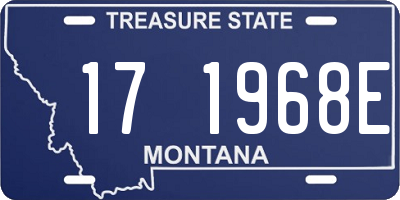 MT license plate 171968E