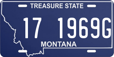 MT license plate 171969G