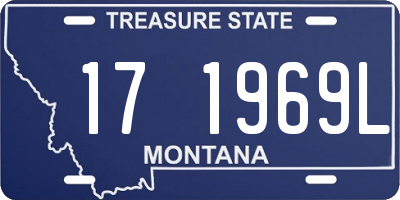 MT license plate 171969L