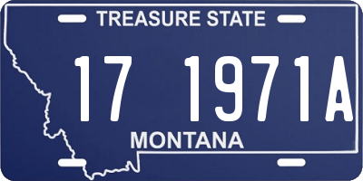MT license plate 171971A