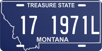 MT license plate 171971L