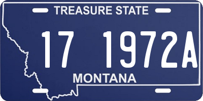 MT license plate 171972A