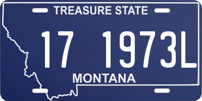 MT license plate 171973L