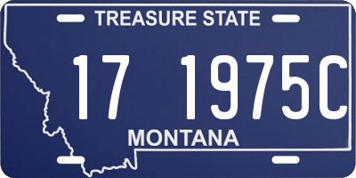 MT license plate 171975C