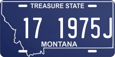 MT license plate 171975J