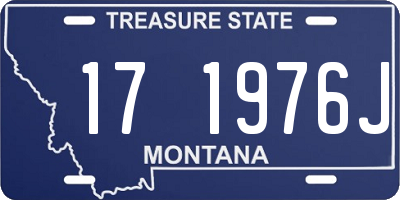 MT license plate 171976J