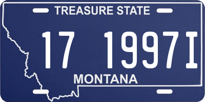 MT license plate 171997I