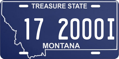 MT license plate 172000I