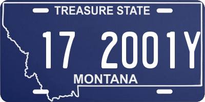 MT license plate 172001Y