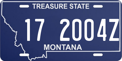 MT license plate 172004Z