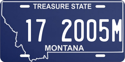 MT license plate 172005M