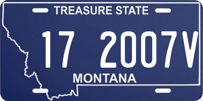 MT license plate 172007V