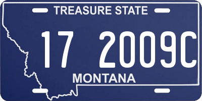 MT license plate 172009C
