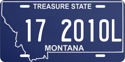 MT license plate 172010L