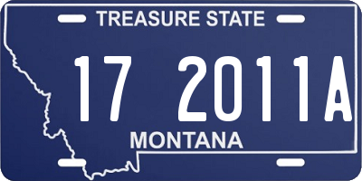 MT license plate 172011A