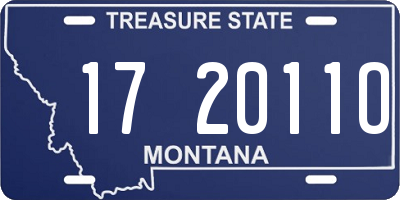 MT license plate 172011O