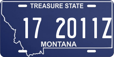 MT license plate 172011Z