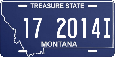 MT license plate 172014I