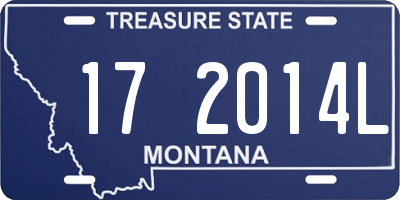 MT license plate 172014L