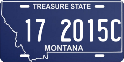 MT license plate 172015C