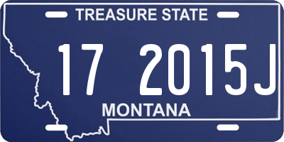 MT license plate 172015J
