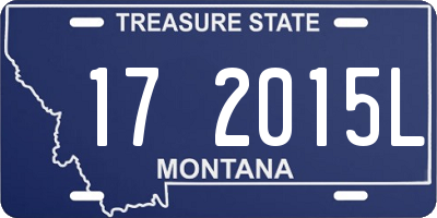 MT license plate 172015L